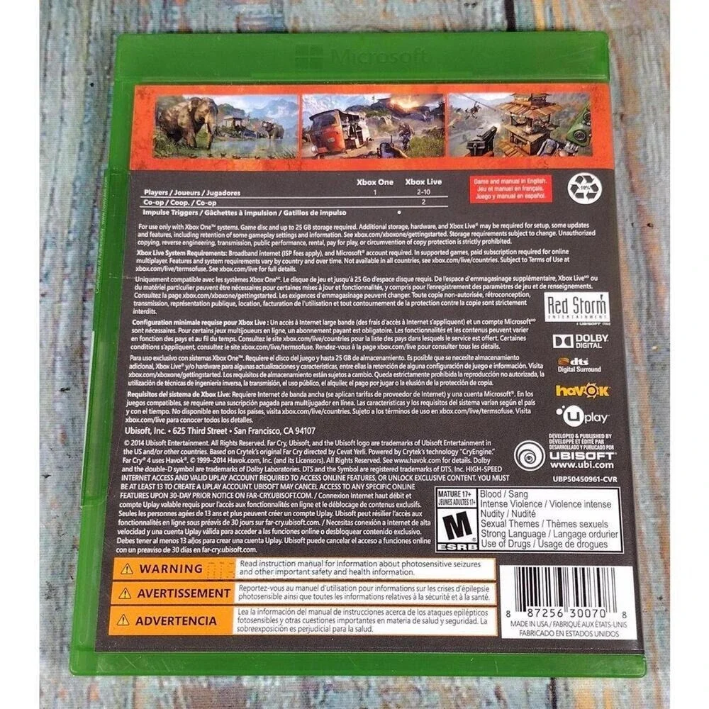 Far Cry‎ 4 - XBOX One- BRAND NEW